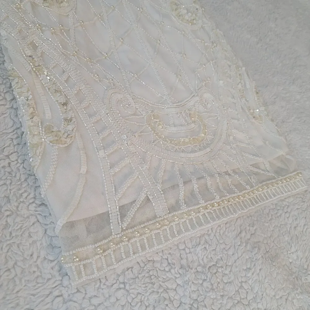 NWT French Connection pearl embellished cage dress - Picture 6 of 13